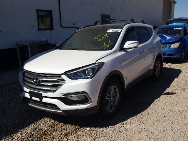 5XYZUDLB8JG514724 - 2018 HYUNDAI SANTA FE S WHITE photo 2