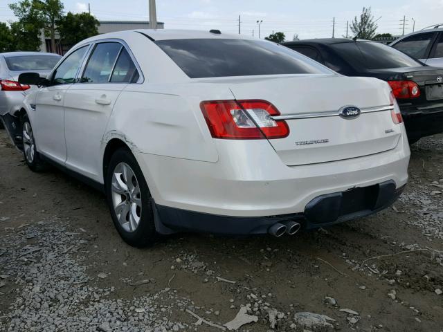 1FAHP2EW6AG149518 - 2010 FORD TAURUS SEL WHITE photo 3