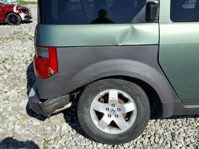 5J6YH28574L800719 - 2004 HONDA ELEMENT EX GRAY photo 9