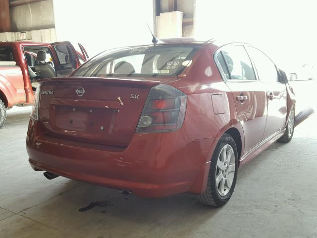 3N1AB6AP6BL686194 - 2011 NISSAN SENTRA 2.0 RED photo 4