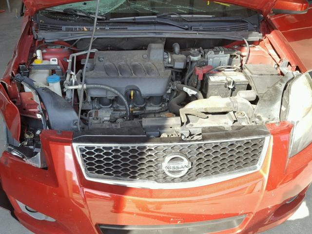 3N1AB6AP6BL686194 - 2011 NISSAN SENTRA 2.0 RED photo 7