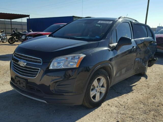 KL7CJLSB0FB125522 - 2015 CHEVROLET TRAX 1LT BLACK photo 2