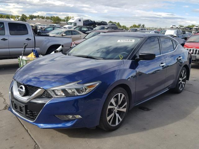 1N4AA6AP6GC440092 - 2016 NISSAN MAXIMA 3.5 BLUE photo 2