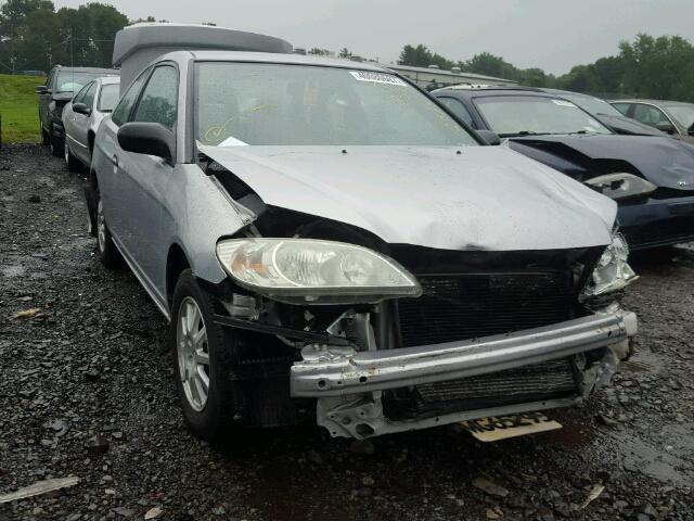 1HGEM22765L053924 - 2005 HONDA CIVIC HX SILVER photo 1