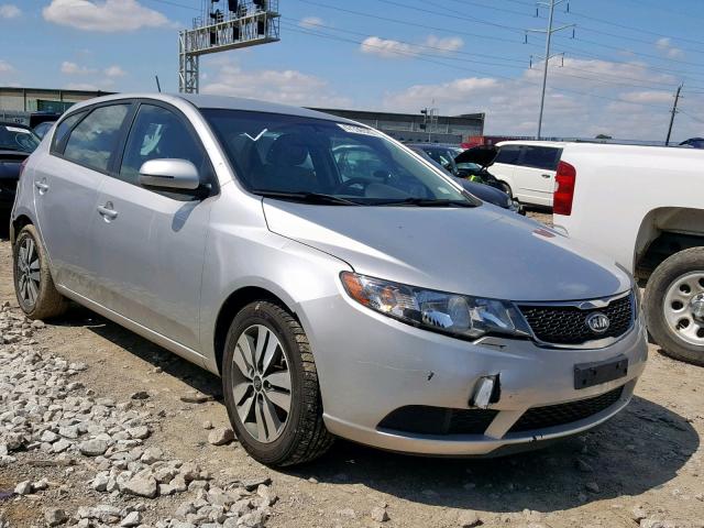 KNAFU5A21D5658928 - 2013 KIA FORTE EX SILVER photo 1