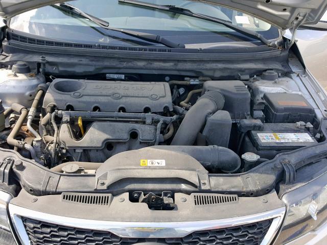 KNAFU5A21D5658928 - 2013 KIA FORTE EX SILVER photo 7