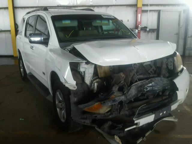 5N1AA08D99N603629 - 2009 NISSAN ARMADA SE WHITE photo 1