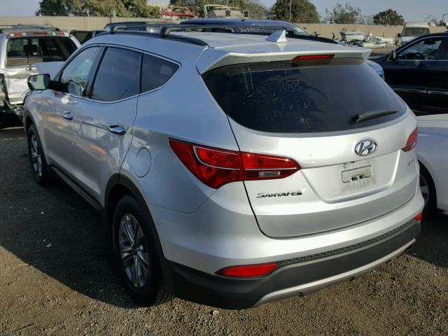 5XYZU3LB7GG377665 - 2016 HYUNDAI SANTA FE S SILVER photo 3