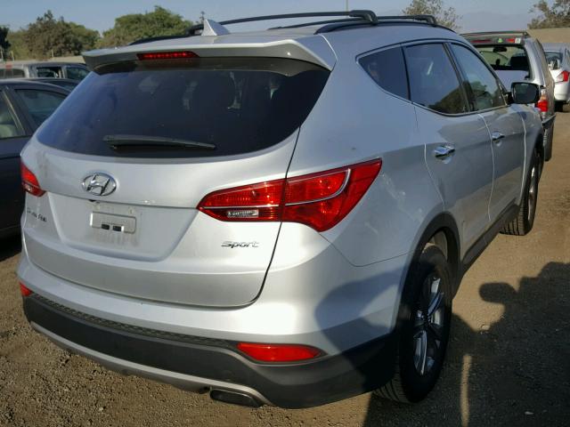 5XYZU3LB7GG377665 - 2016 HYUNDAI SANTA FE S SILVER photo 4