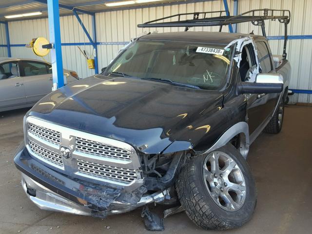 1C6RR7NT9ES133433 - 2014 RAM 1500 LARAM BLACK photo 2