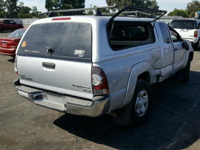 5TFTX4GN8CX009946 - 2012 TOYOTA TACOMA PRE SILVER photo 4