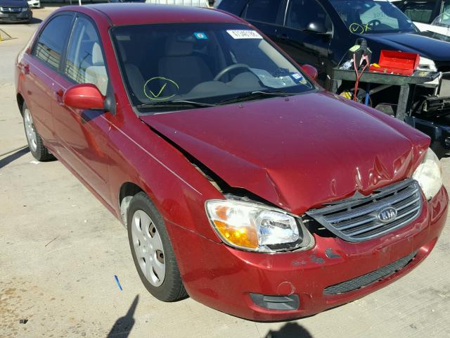 KNAFE121885544409 - 2008 KIA SPECTRA EX BURGUNDY photo 1