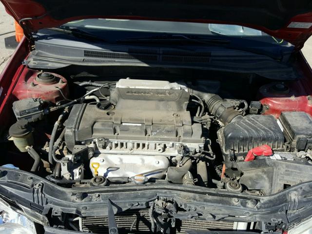 KNAFE121885544409 - 2008 KIA SPECTRA EX BURGUNDY photo 7