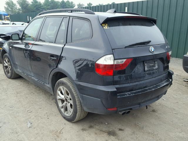 WBXPC93499WJ27139 - 2009 BMW X3 XDRIVE3 BLACK photo 3