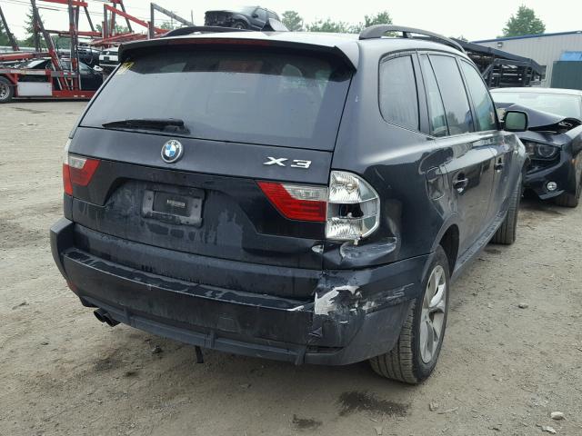 WBXPC93499WJ27139 - 2009 BMW X3 XDRIVE3 BLACK photo 4