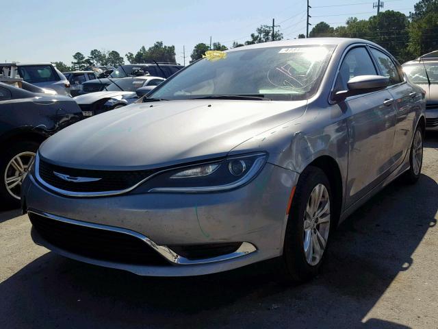 1C3CCCAB0FN670993 - 2015 CHRYSLER 200 LIMITE SILVER photo 2