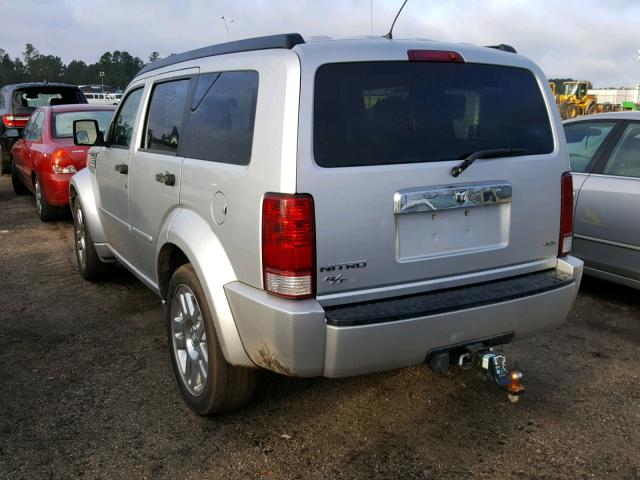 1D8GT58697W607986 - 2007 DODGE NITRO R/T GRAY photo 3