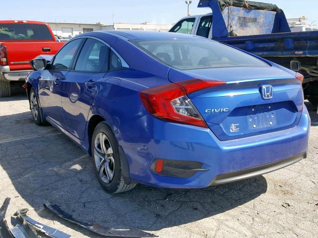 19XFC2F59GE014948 - 2016 HONDA CIVIC LX BLUE photo 3