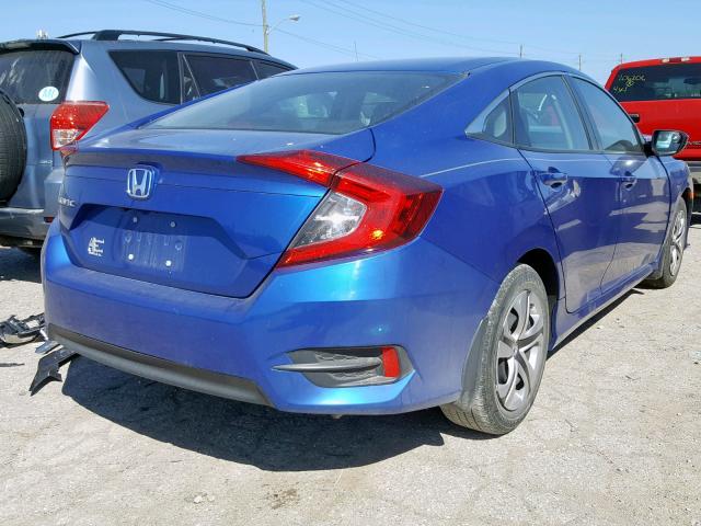 19XFC2F59GE014948 - 2016 HONDA CIVIC LX BLUE photo 4