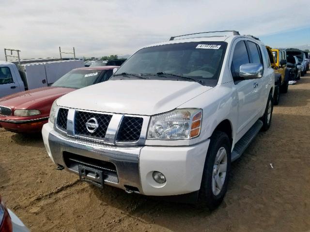 5N1AA08B24N743934 - 2004 NISSAN ARMADA SE WHITE photo 2