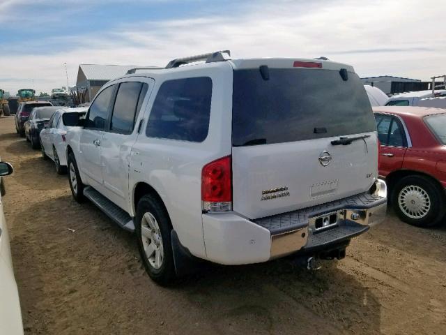 5N1AA08B24N743934 - 2004 NISSAN ARMADA SE WHITE photo 3