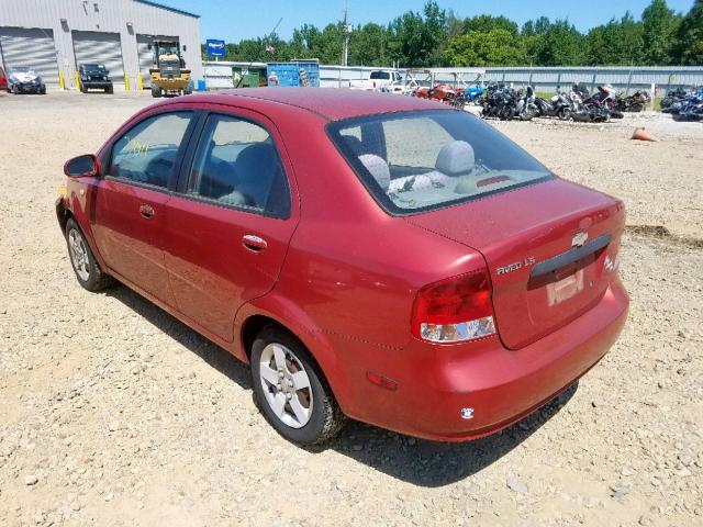 KL1TD52635B382186 - 2005 CHEVROLET AVEO BASE Qırmızı foto 3