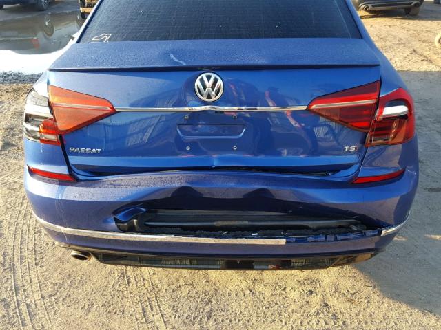 1VWDT7A32HC067765 - 2017 VOLKSWAGEN PASSAT R-L BLUE photo 9