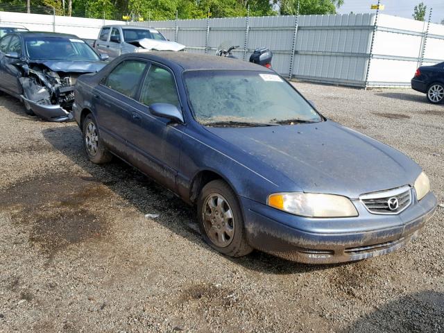 1YVGF22C825280704 - 2002 MAZDA 626 LX BLUE photo 1