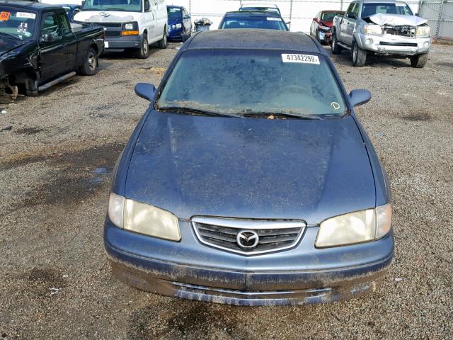 1YVGF22C825280704 - 2002 MAZDA 626 LX BLUE photo 9