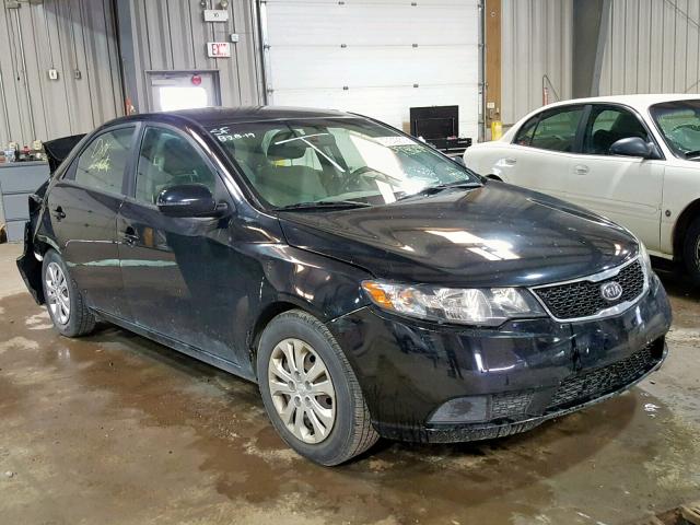 KNAFU4A22B5370293 - 2011 KIA FORTE EX BLACK photo 1