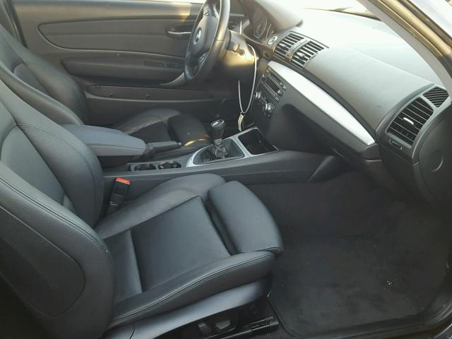 WBAUC9C58BVM09306 - 2011 BMW 135 I BLACK photo 5