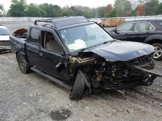 1N6ED27T34C460633 - 2004 NISSAN FRONTIER C BLACK photo 1