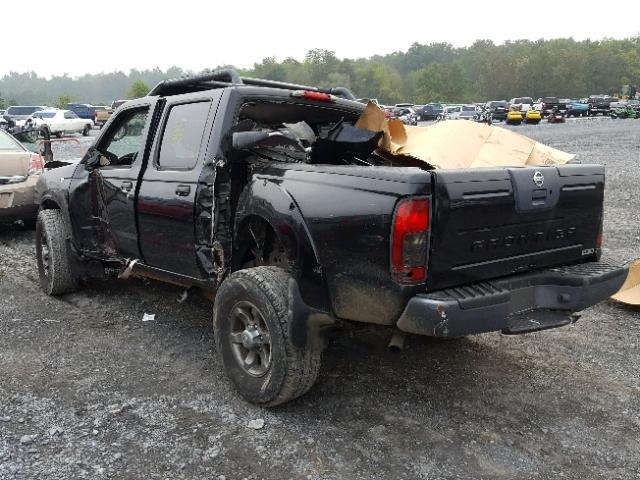 1N6ED27T34C460633 - 2004 NISSAN FRONTIER C BLACK photo 3