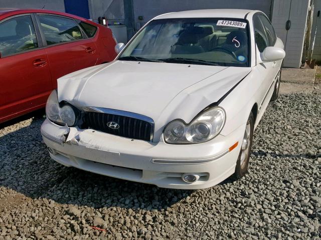 KMHWF35H55A137876 - 2005 HYUNDAI SONATA GLS WHITE photo 9