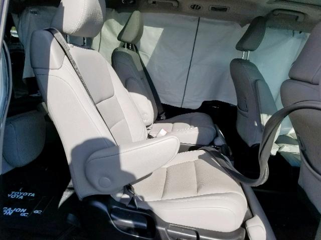 5TDYZ3DC7KS968787 - 2019 TOYOTA SIENNA LIM SILVER photo 6