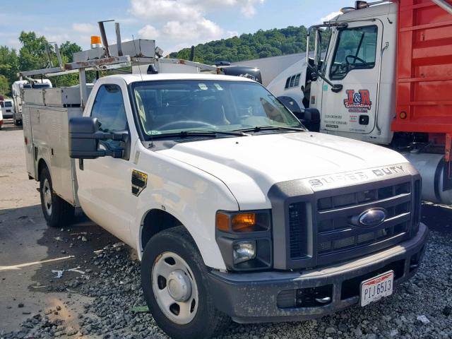 1FDSF30598EC23104 - 2008 FORD F350 SRW S WHITE photo 1