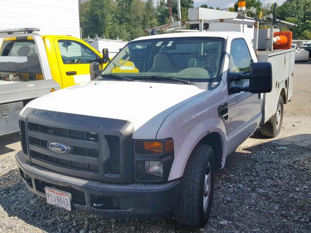 1FDSF30598EC23104 - 2008 FORD F350 SRW S WHITE photo 2