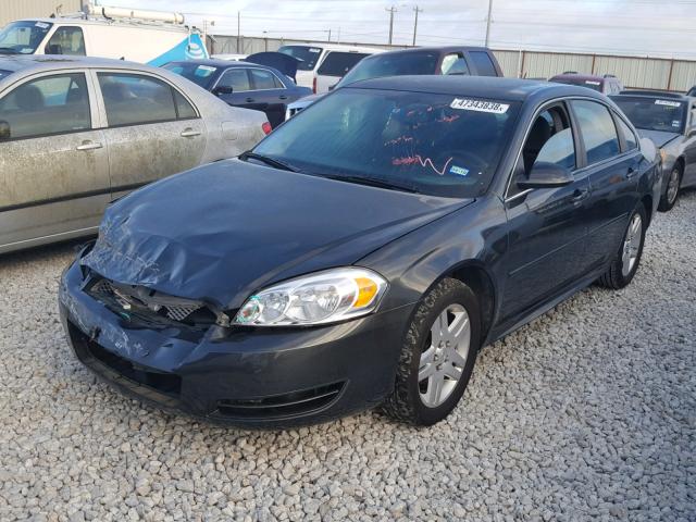 2G1WB5E3XG1104619 - 2016 CHEVROLET IMPALA LIM GRAY photo 2