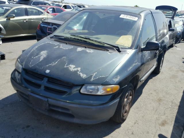 2B4GP25R4VR331249 - 1997 DODGE CARAVAN GREEN photo 2