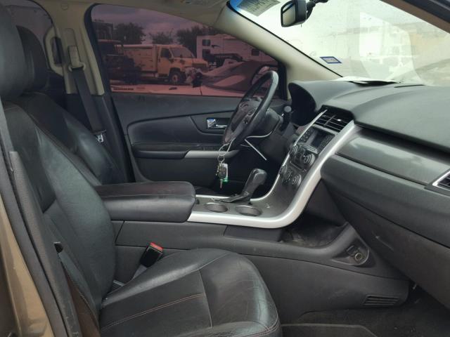 2FMDK3JC5DBA68087 - 2013 FORD EDGE SEL GRAY photo 5