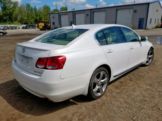 JTHBE1KS6B0053351 - 2011 LEXUS GS 350 WHITE photo 4