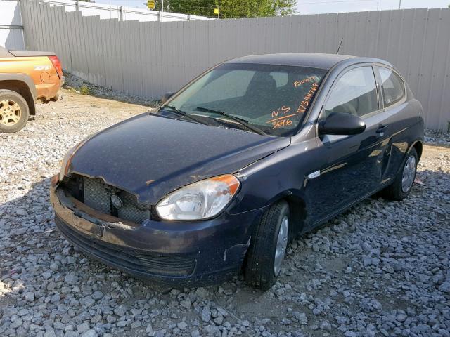 KMHCM36C08U103696 - 2008 HYUNDAI ACCENT GS GRAY photo 2