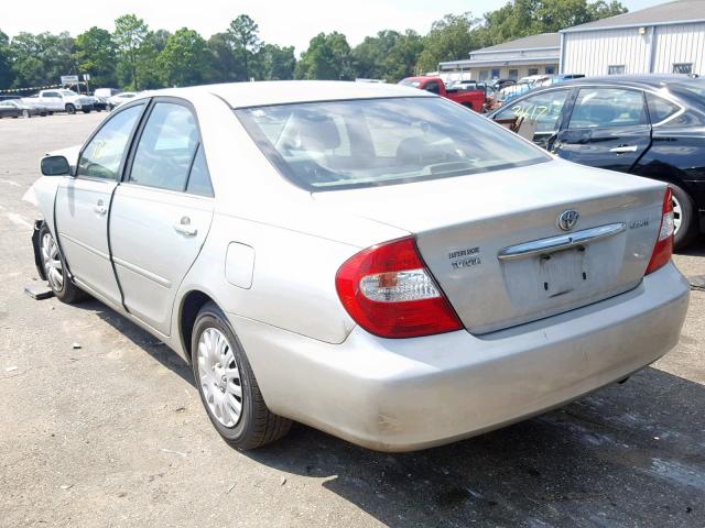 JTDBE32K430226248 - 2003 TOYOTA CAMRY LE SILVER photo 3