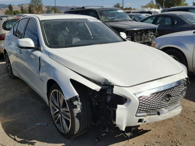 JN1AV7AP8HM890071 - 2017 INFINITI Q50 HYBRID WHITE photo 1