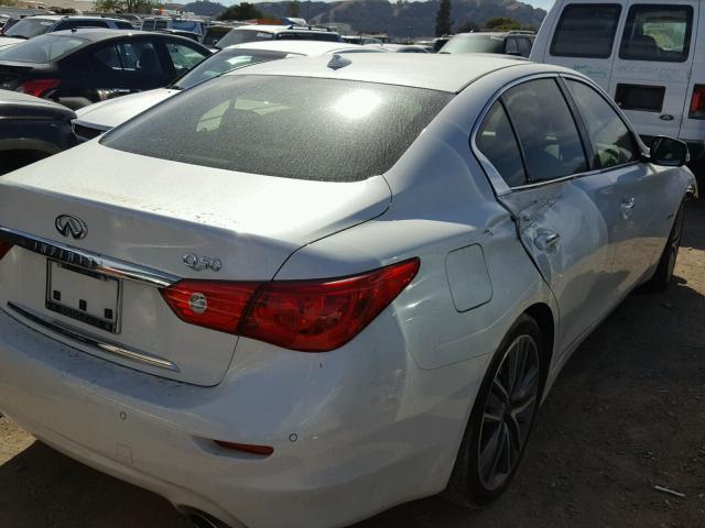 JN1AV7AP8HM890071 - 2017 INFINITI Q50 HYBRID WHITE photo 4