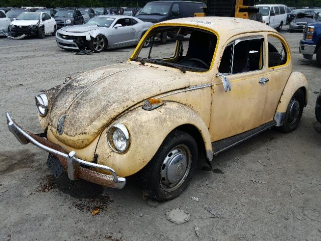 1332690652 - 1973 VOLKSWAGEN BEETLE YELLOW photo 2