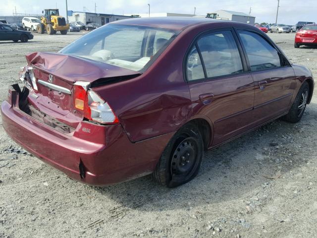 1HGES26742L070197 - 2002 HONDA CIVIC EX MAROON photo 4