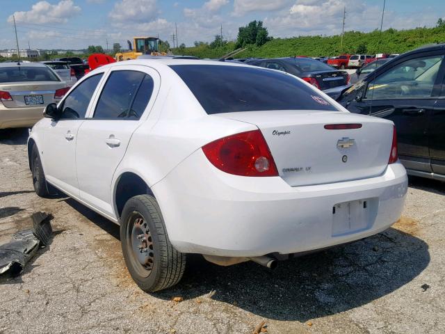 1G1AL55F077370445 - 2007 CHEVROLET COBALT LT WHITE photo 3