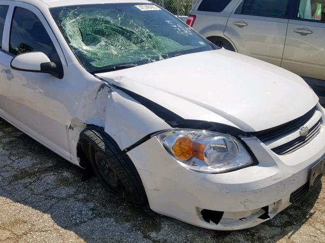 1G1AL55F077370445 - 2007 CHEVROLET COBALT LT WHITE photo 9