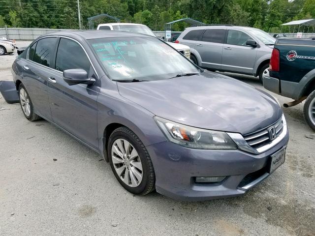 1HGCR2F80EA113400 - 2014 HONDA ACCORD EXL GRAY photo 1